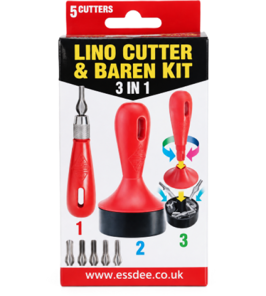 Five-Cutter Lino Cutter & Baren Kit