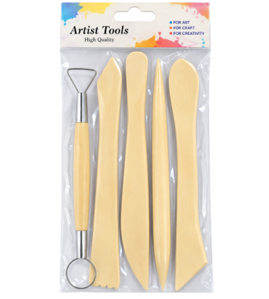 Wooden Handle Palette Knife Set Five-Piece
