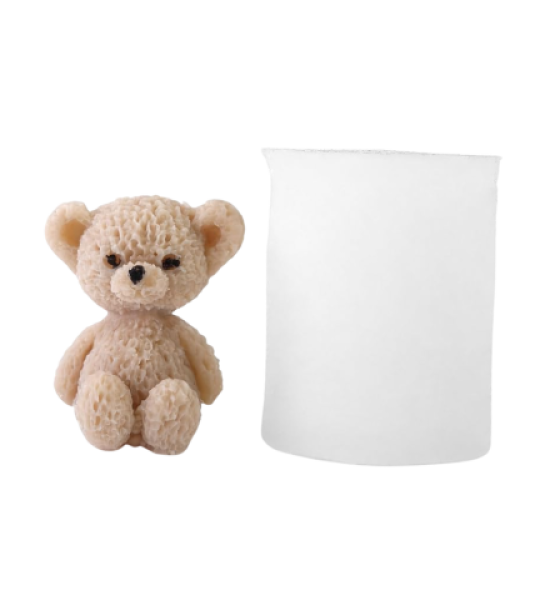 3D Teddy Bear Silicone Mold
