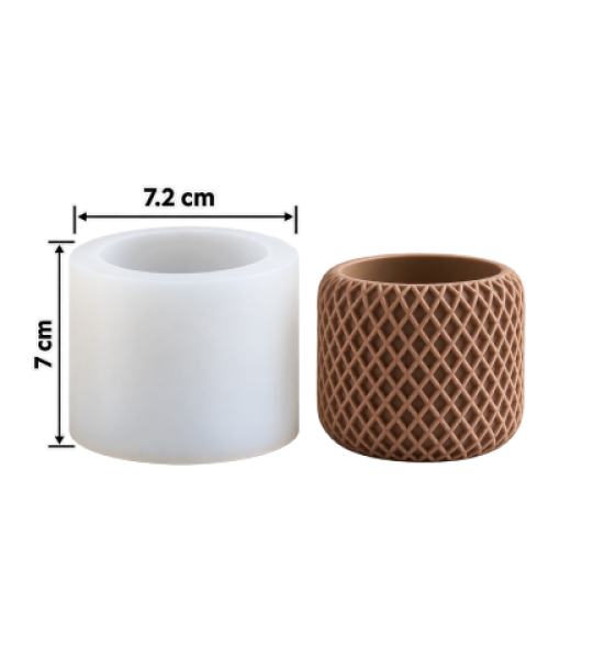 Diamond Lattice Pot Mold