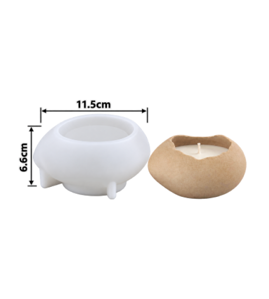 Egg Shell Candle Mold