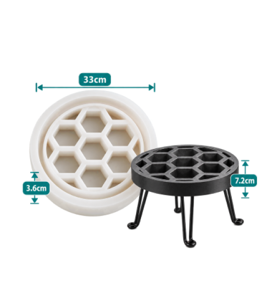 Hexagon Fire Pit Table Silicone Mold