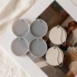 Round Hanging Ornament Silicone Mold 4-Cavity