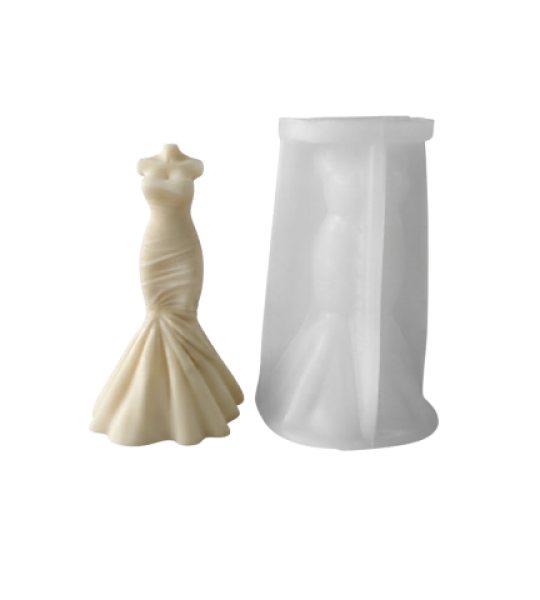 Standing Dress Figure Silicone Mold