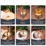 Natural Cross Wood Candle Wicks