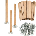 Natural Cross Wood Candle Wicks