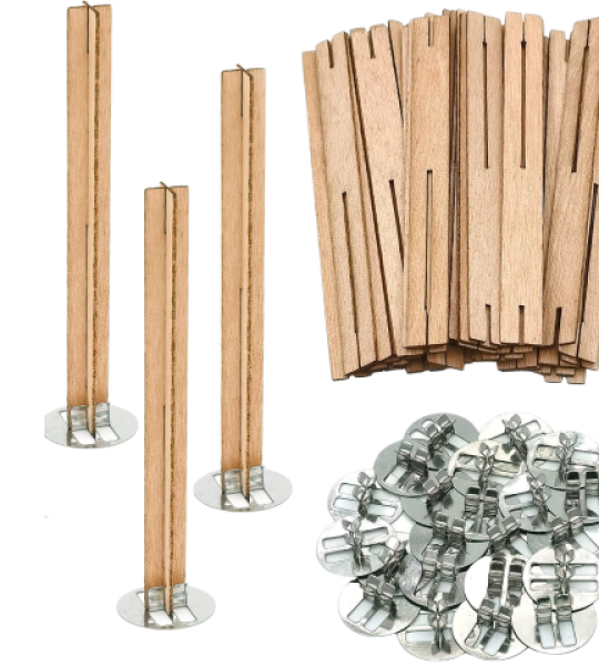 Natural Cross Wood Candle Wicks