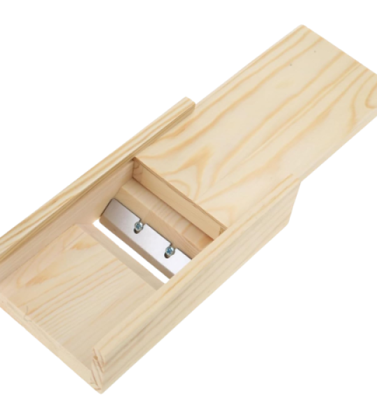 Wooden Wax Beveler and Soap Trimmer
