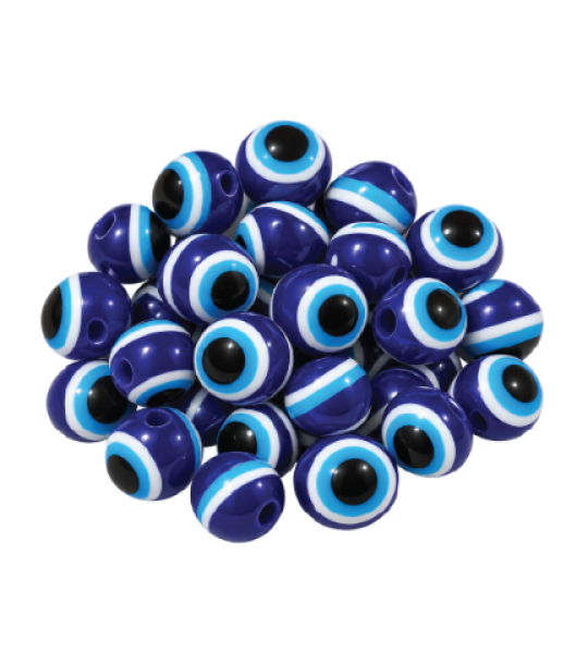 Blue And White Evil Eye Beads