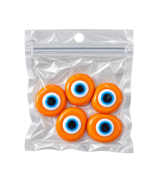 Galactic Large Hole Evil Eye Resin Beads