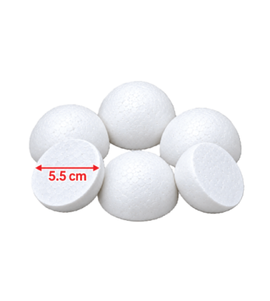 Galactic Styrofoam Half Balls
