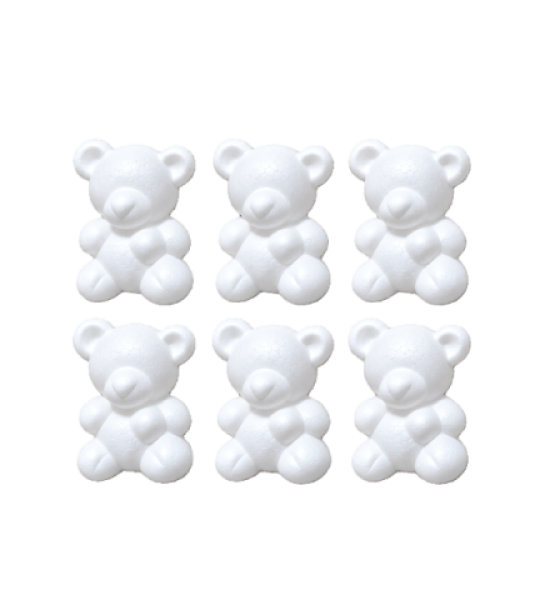 Styrofoam Teddy Bear Set