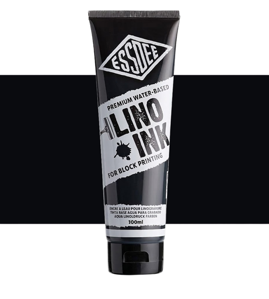 Essdee Premium Water-Based Block Printing Ink Black 100ml