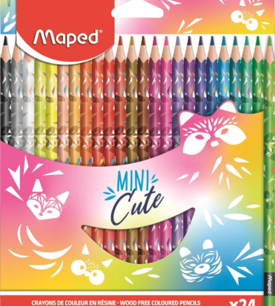 Maped Mini Cute Colored Pencils 24 Colors
