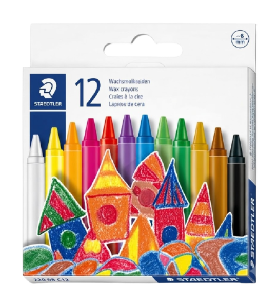 STAEDTLER Noris Wax Crayons 12 Colors