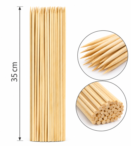 Bamboo Wooden Skewers – Multiple Sizes