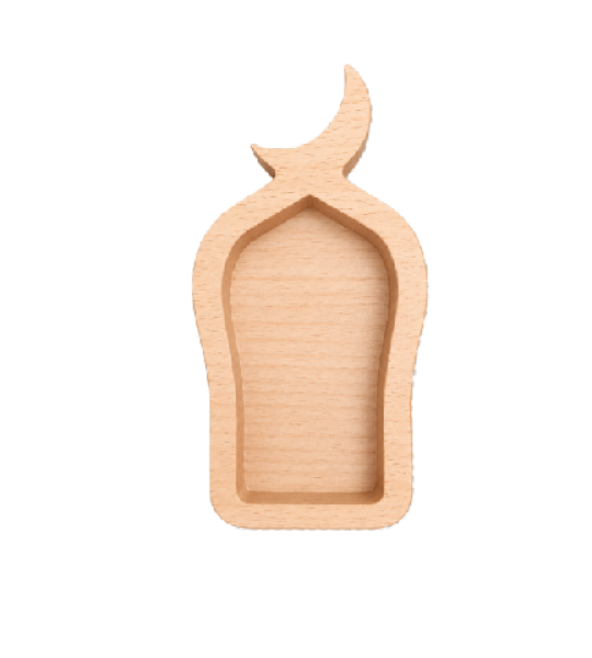 قالب خشبي لرمضان بحجم اليد