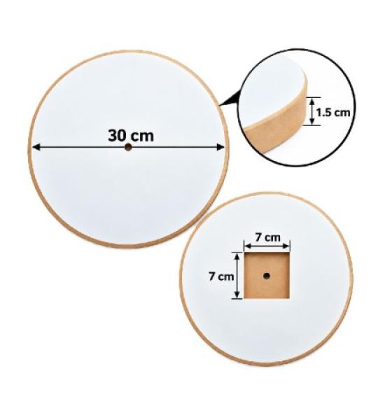 Round Wooden Clock Base Multiple Sizes