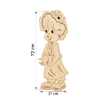 Wooden Figure Cutout for Painting