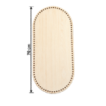 Wooden Crochet Base 70 cm