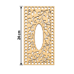 Wooden Floral Panel 24 cm